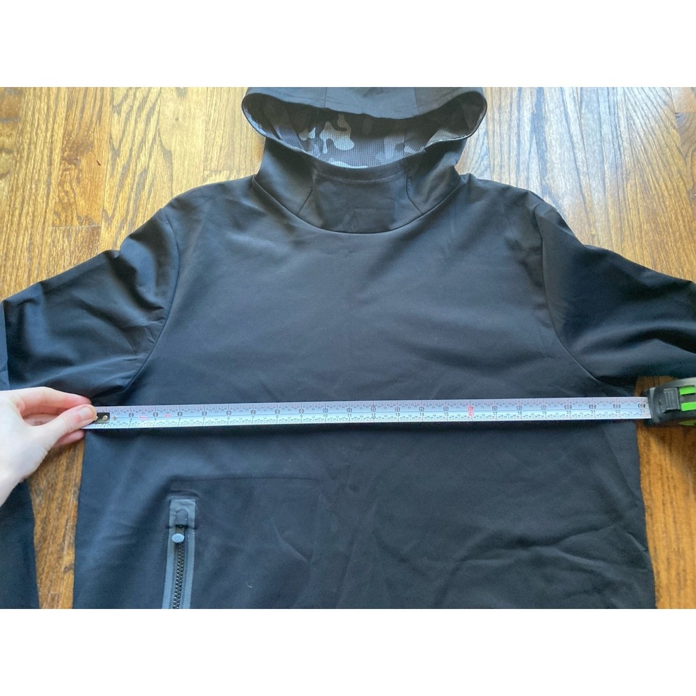 Greyson Hoodie Mens Size Large Black Cokato Camo Accent Performance Stretch - Picture 4 of 10